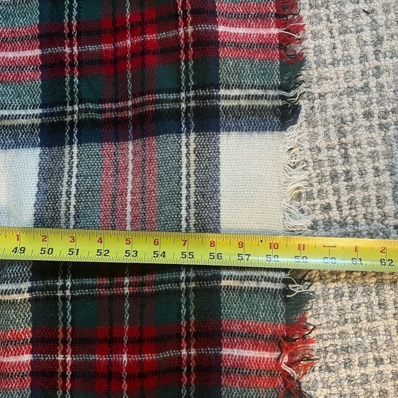 ASOS 54” Square Scarf Oversized Blanket Plaid Scarf Classic Cozy Shawl - Picture 8 of 9